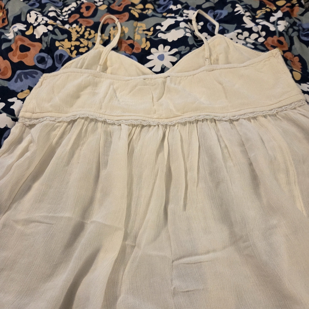 American Eagle Outfitters Lace And Silver Babydoll Tank - Picture 5 of 15